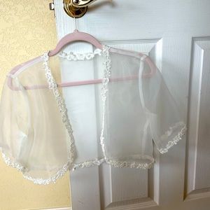 See Through Wedding Bolero/Shrug
